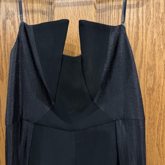 Black Halo Lena Colorblock Jumpsuit Black Size 8 - Picture 6 of 16